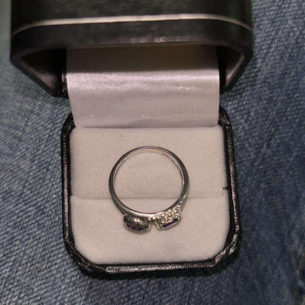 Double amethyst ring - Picture 2 of 2